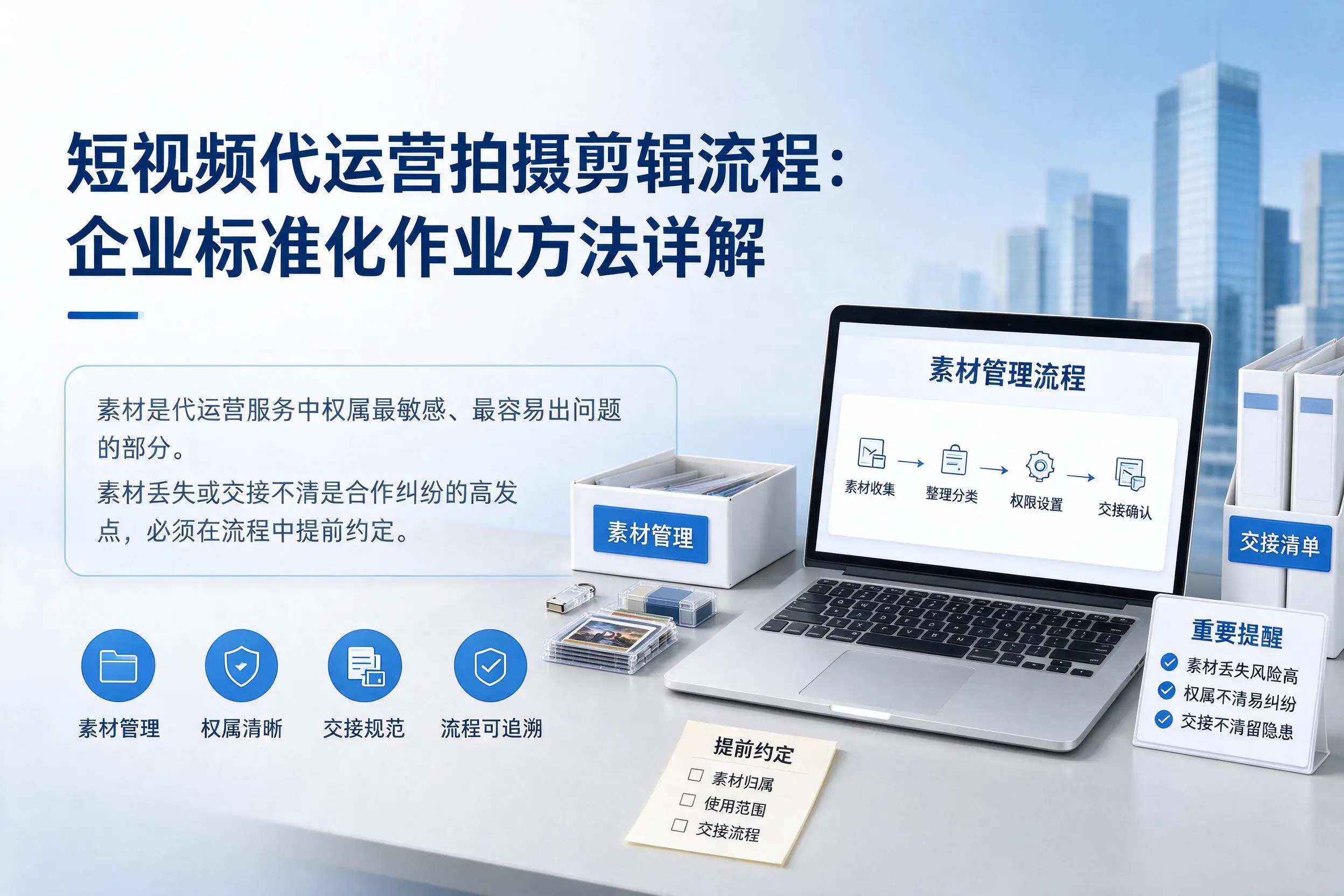 短视频代运营拍摄剪辑流程：朔州企业标准化作业方法详解