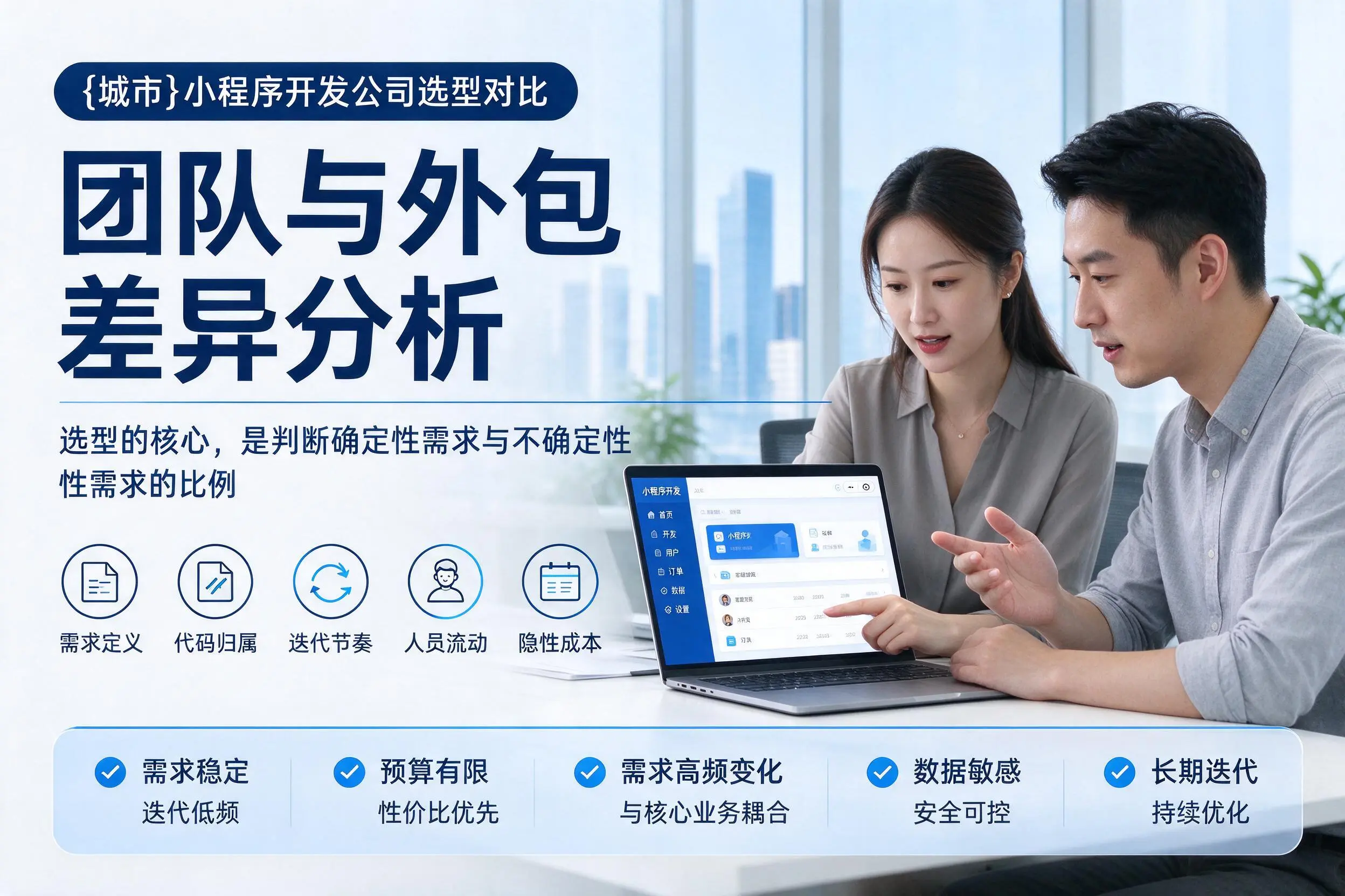朔州小程序开发公司选型对比：团队与外包差异分析
