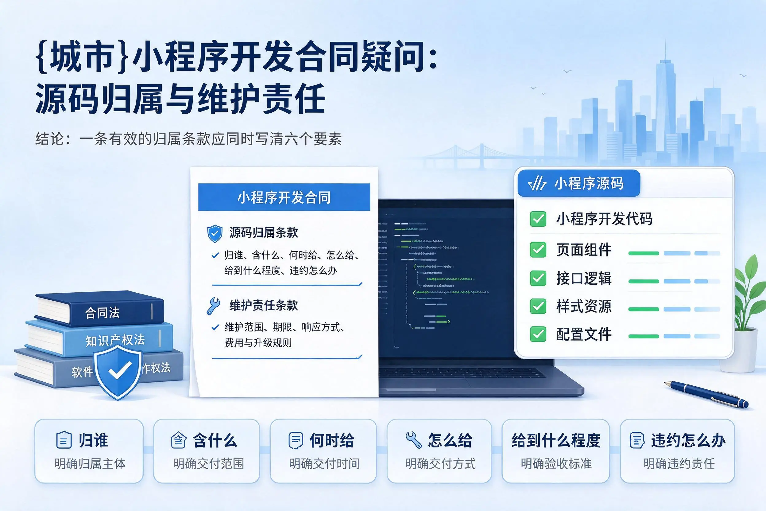 朔州小程序开发合同疑问：源码归属与维护责任