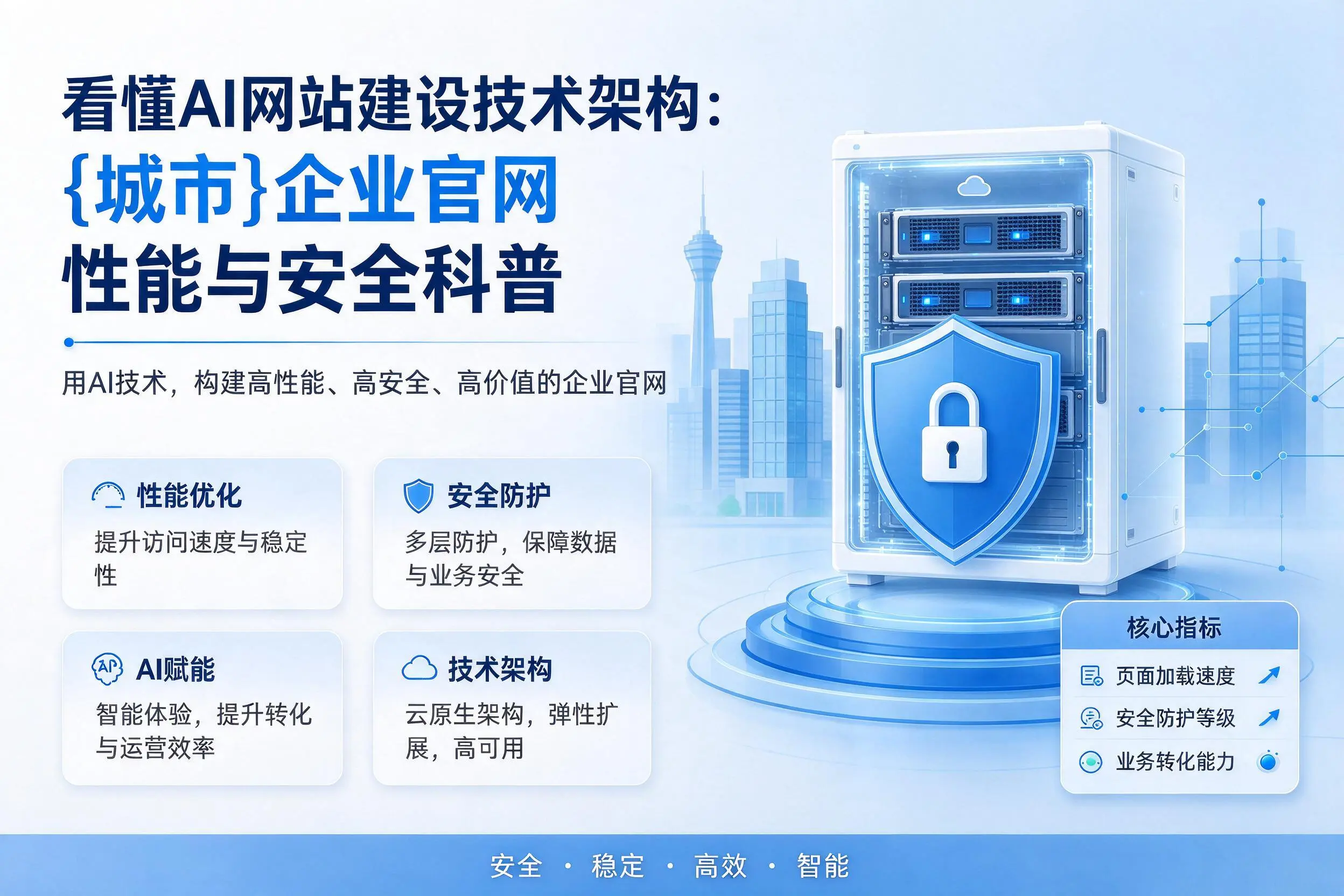 看懂AI网站建设技术架构：朔州企业官网性能与安全科普