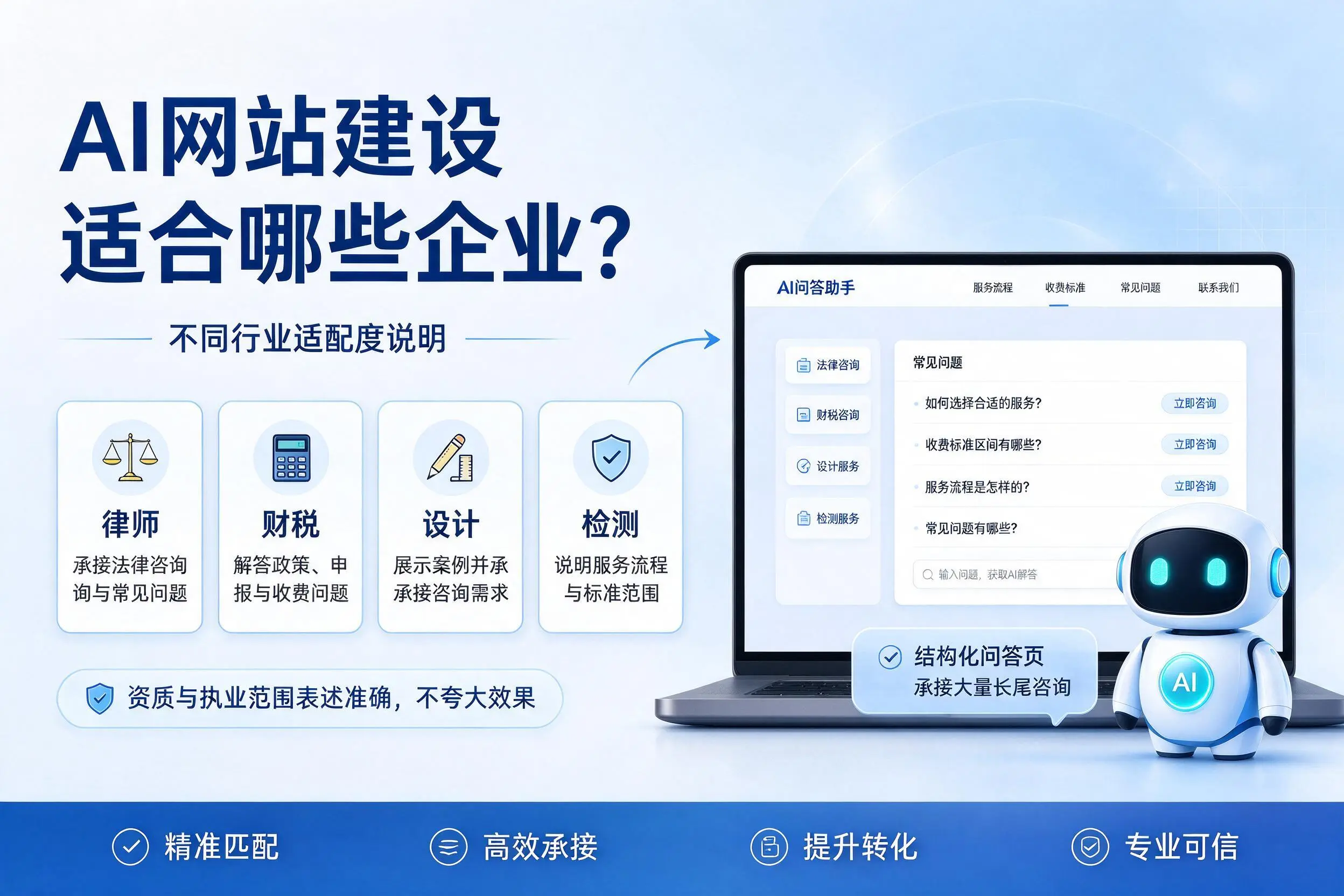 AI网站建设适合哪些企业?朔州不同行业适配度说明