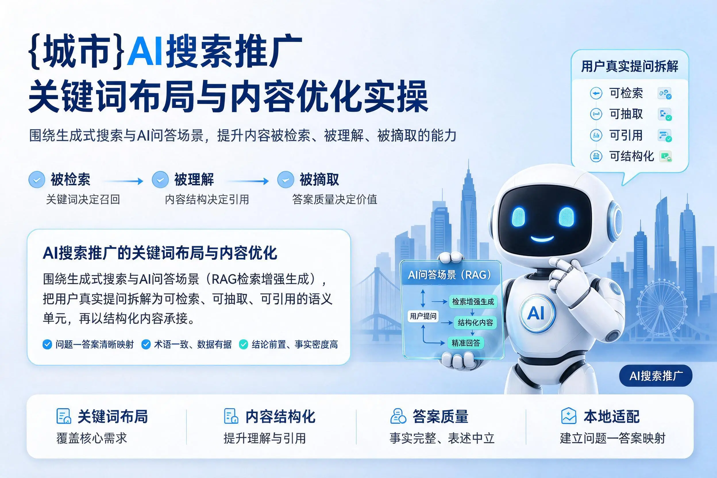 朔州AI搜索推广关键词布局与内容优化实操